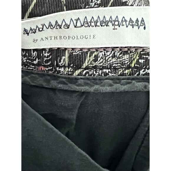 PILCRO Anthropologie Water Lily Jeans Pant •27• Botanical Floral High Wide Leg - Picture 10 of 13